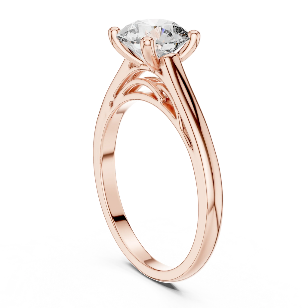 Round Brilliant 1.50 CT Moissanite 925 Silver Solitaire Engagement Ring