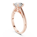 Round Brilliant 1.50 CT Moissanite 925 Silver Solitaire Engagement Ring