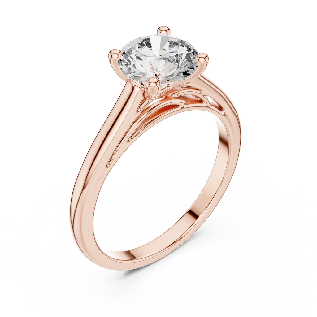 Round Brilliant 1.50 CT Moissanite 925 Silver Solitaire Engagement Ring