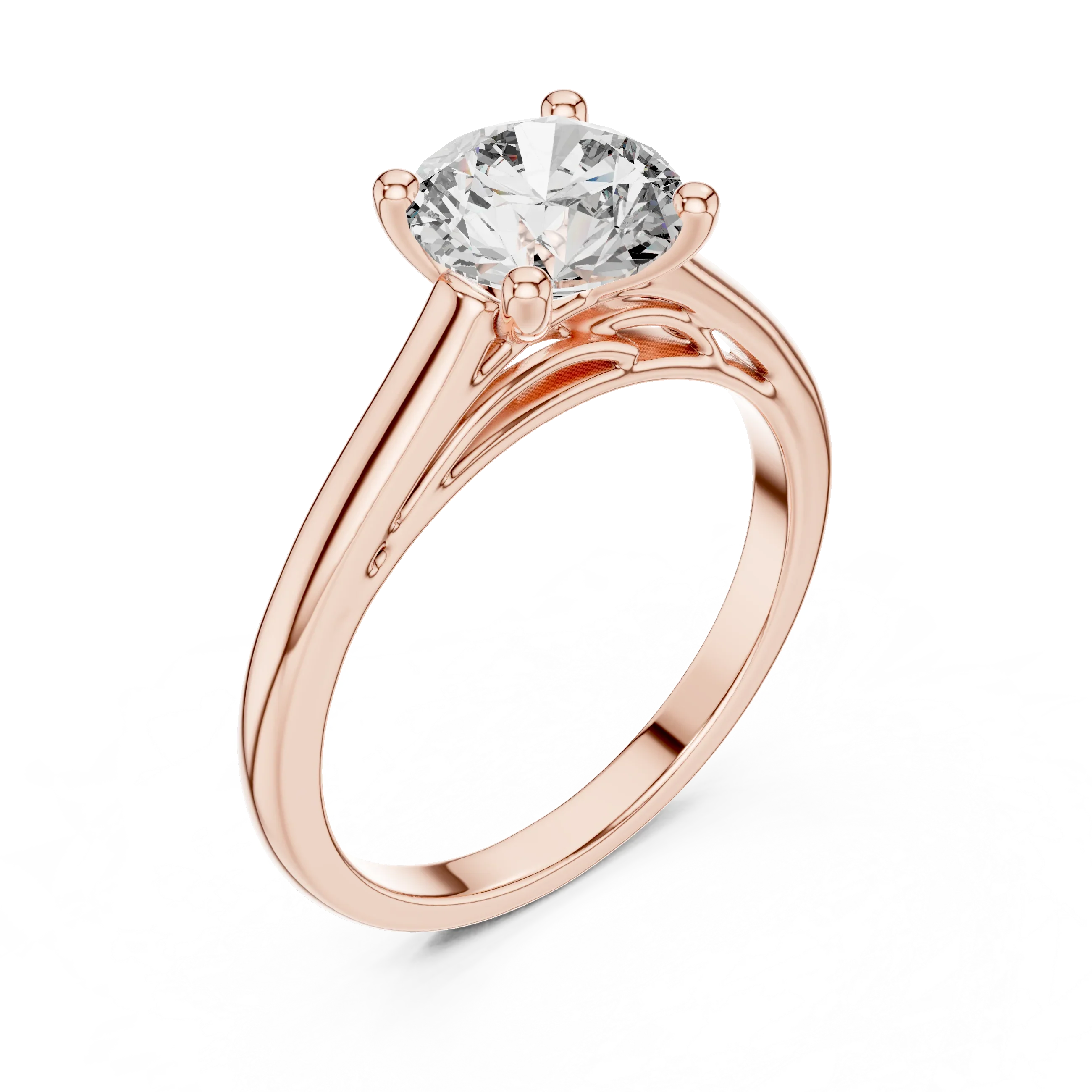 Round Brilliant 1.50 CT Moissanite 925 Silver Solitaire Engagement Ring
