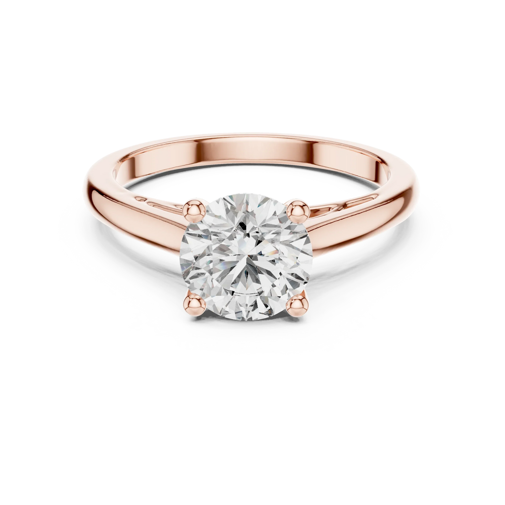 Round Brilliant 1.50 CT Moissanite 925 Silver Solitaire Engagement Ring