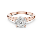 Round Brilliant 1.50 CT Moissanite 925 Silver Solitaire Engagement Ring