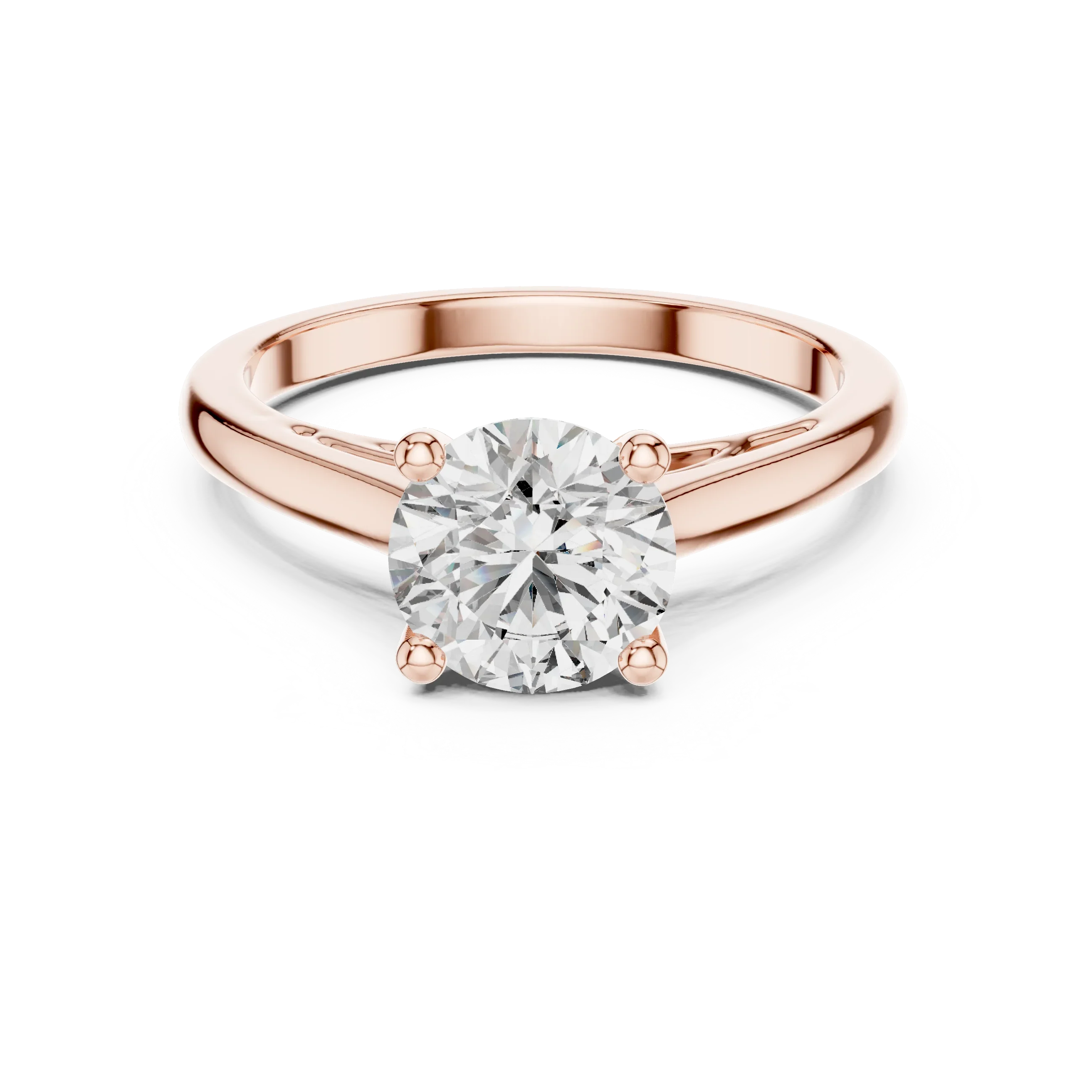 Round Brilliant 1.50 CT Moissanite 925 Silver Solitaire Engagement Ring