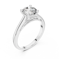 Round Brilliant 1.50 CT Moissanite 925 Silver Solitaire Engagement Ring