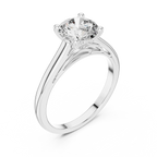 Round Brilliant 1.50 CT Moissanite 925 Silver Solitaire Engagement Ring