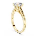 Round Brilliant 1.50 CT Moissanite 925 Silver Solitaire Engagement Ring
