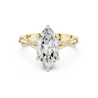 Marquise Cut Hidden Halo 2.37 CT Twisted Infinity Pave Engagement Ring in 10K White Gold