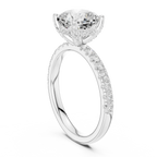2.57CT Cushion Cut Moissanite Diamond Engagement Ring