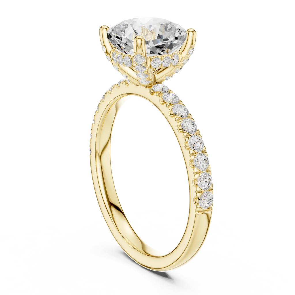 2.57CT Cushion Cut Moissanite Diamond Engagement Ring