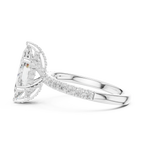 Marquise Diamond Engagement Ring 2ct Eternity Diamond Band 14k Yellow Gold