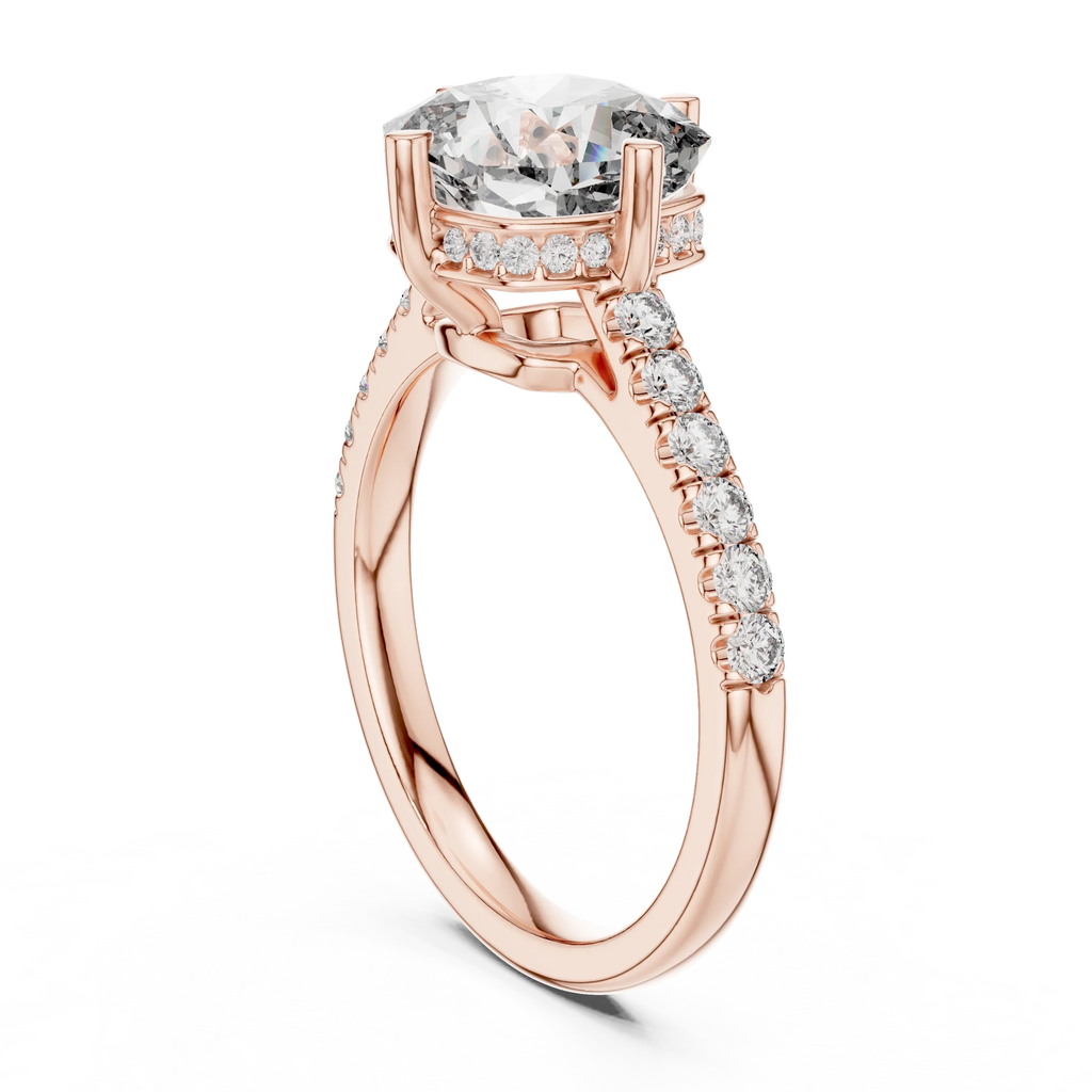 3.89 CT Cushion Moissanite Brilliant Cut Engagement Ring D Color