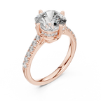 3.89 CT Cushion Moissanite Brilliant Cut Engagement Ring D Color