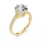 3.89 CT Cushion Moissanite Brilliant Cut Engagement Ring D Color