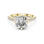 3.89 CT Cushion Moissanite Brilliant Cut Engagement Ring D Color