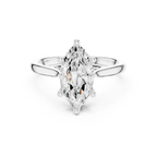 Hidden Halo Marquise Cut 2.15 CT Diamond Wedding Ring 14K Yellow Gold