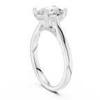 Hidden Halo Oval Cut 2.15 CT Diamond Wedding Ring 14K Yellow Gold
