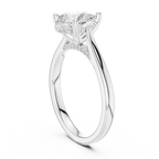 Hidden Halo Pear Cut 2.15 CT Diamond Wedding Ring 14K Yellow Gold