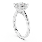 Hidden Halo Princess Cut 2.15 CT Diamond Wedding Ring 14K Yellow Gold