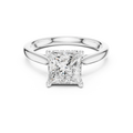 Hidden Halo Princess Cut 2.15 CT Diamond Wedding Ring 14K Yellow Gold