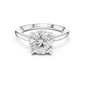 Hidden Halo Round Cut 2.15 CT Diamond Wedding Ring 14K Yellow Gold