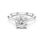 Hidden Halo Round Cut 2.15 CT Diamond Wedding Ring 14K Yellow Gold