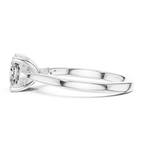 Cathedral Hidden Halo Cushion Moissanite Ring Brilliant Cut