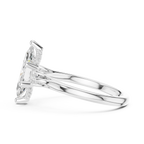 2.16 CT VVS D Color Marquise Cut Three Stone Diamond Engagement Ring