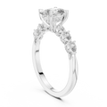 Seven-Stone Oval Moissanite Engagement Ring 2.34 CT D Color