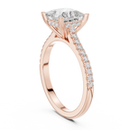 2.31 CTW Princess Cut Lab Grown Diamond Hidden Halo Engagement Ring