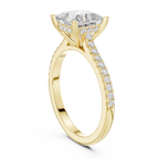 2.31 CTW Princess Cut Lab Grown Diamond Hidden Halo Engagement Ring