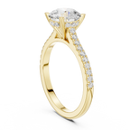 2.31 CTW Round Cut Lab Grown Diamond Hidden Halo Engagement Ring