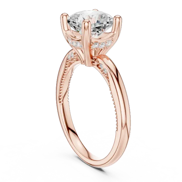 2.63 CT Cushion Cut Diamond Wedding Ring 14K White Gold