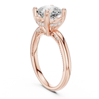 2.63 CT Cushion Cut Diamond Wedding Ring 14K White Gold