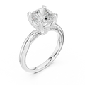 2.63 CT Cushion Cut Diamond Wedding Ring 14K White Gold