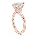 1.65 Ct Marquise Cut Diamond  Hidden Halo Solitaire Ring in 14K White Gold