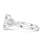 1.65 Ct Marquise Cut Diamond  Hidden Halo Solitaire Ring in 14K White Gold