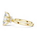 1.65 Ct Marquise Cut Diamond  Hidden Halo Solitaire Ring in 14K White Gold