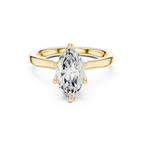 1.65 Ct Marquise Cut Diamond  Hidden Halo Solitaire Ring in 14K White Gold