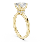 Radiant Shaped Lab Diamond Alternative Ring with Sparkling Hidden Accents