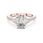 Three-Stone Pear 10K White Gold Lab Diamond Engagement Ring 1.96 CT
