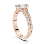 Handcrafted Oval Lab Diamond Engagement Ring 1.86 CT