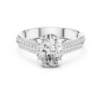 Handcrafted Oval Lab Diamond Engagement Ring 1.86 CT