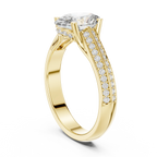 Handcrafted Oval Lab Diamond Engagement Ring 1.86 CT