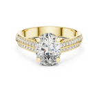 Handcrafted Oval Lab Diamond Engagement Ring 1.86 CT