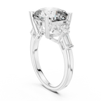 14K Gold Five-Stone Cushion Lab Diamond Ring 7.05 CT