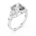 14K Gold Five-Stone Cushion Lab Diamond Ring 7.05 CT