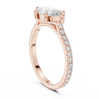 1.89 CT Marquise Moissanite Halo Diamond Ring D Color