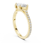 1.89 CT Marquise Moissanite Halo Diamond Ring D Color