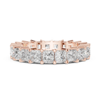 2.31 CT Princess Lab Grown 925 Silver Eternity Band