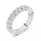 2.31 CT Princess Lab Grown 925 Silver Eternity Band